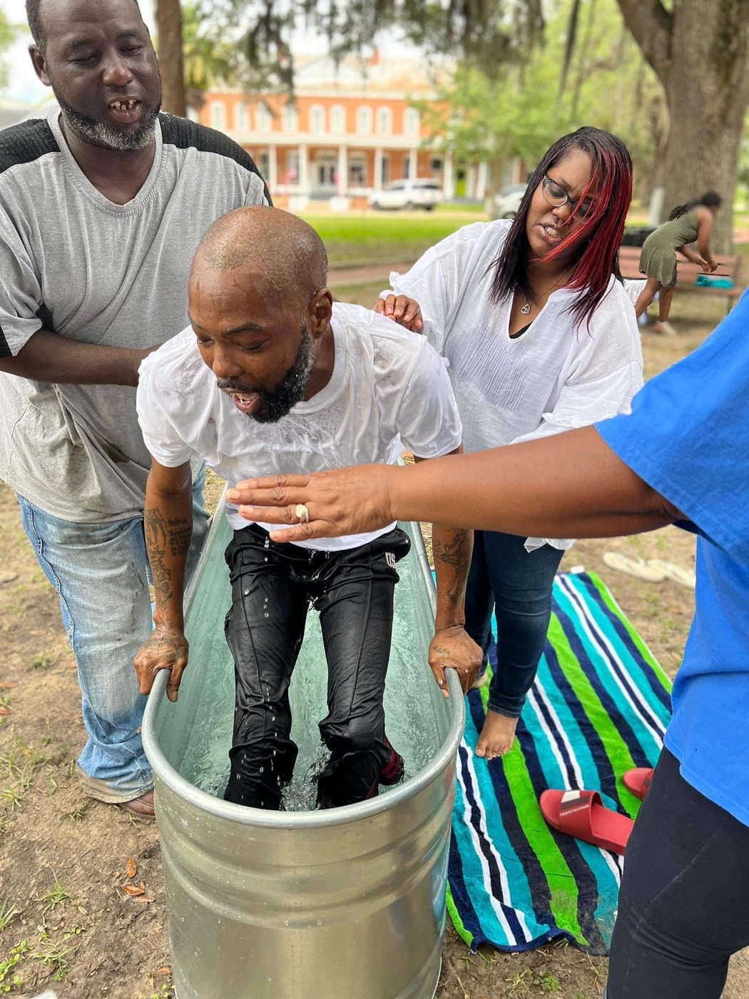 Greater Life celebrating a baptism