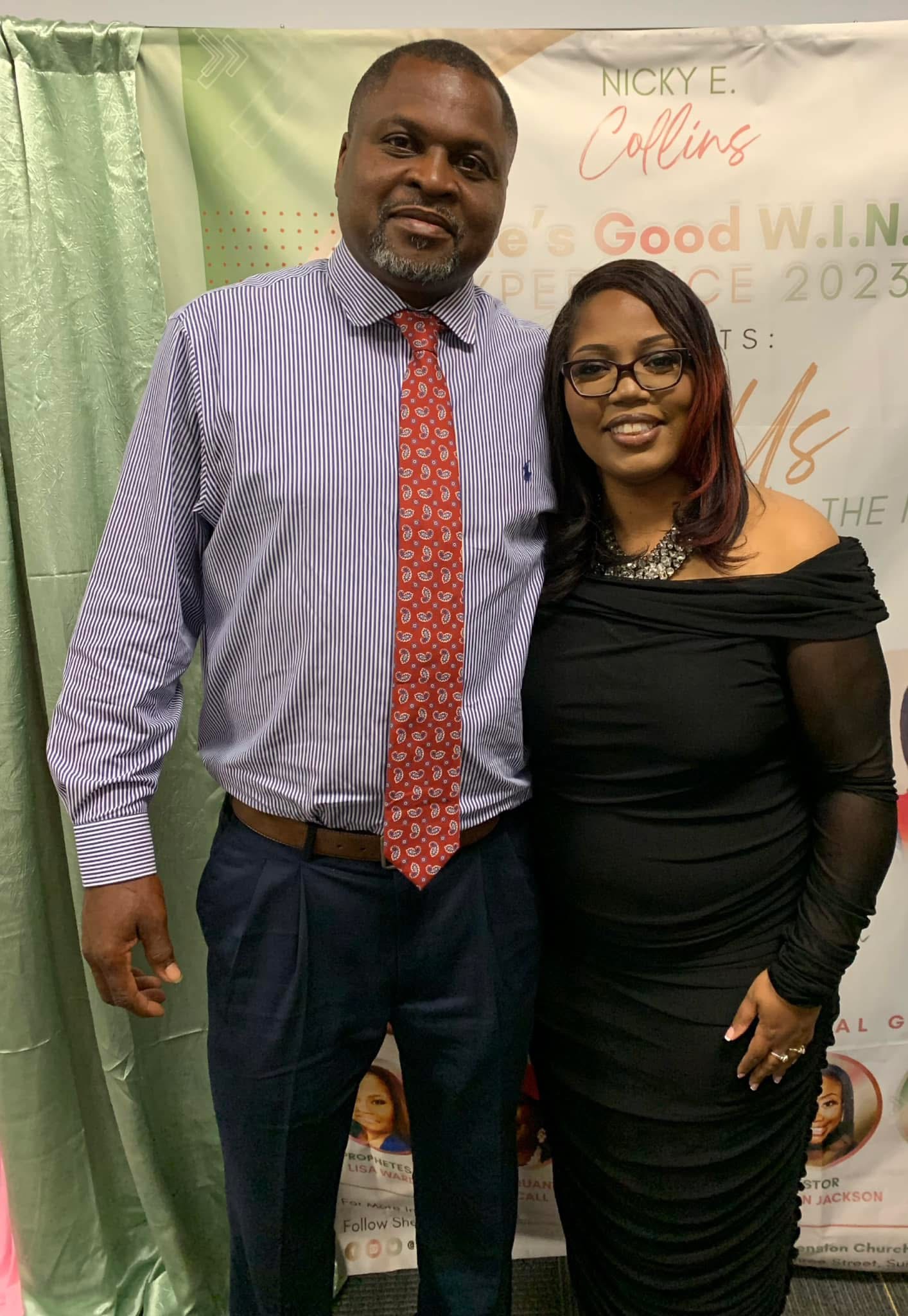 Apostle Katabia Henry with a fellow ministry leader